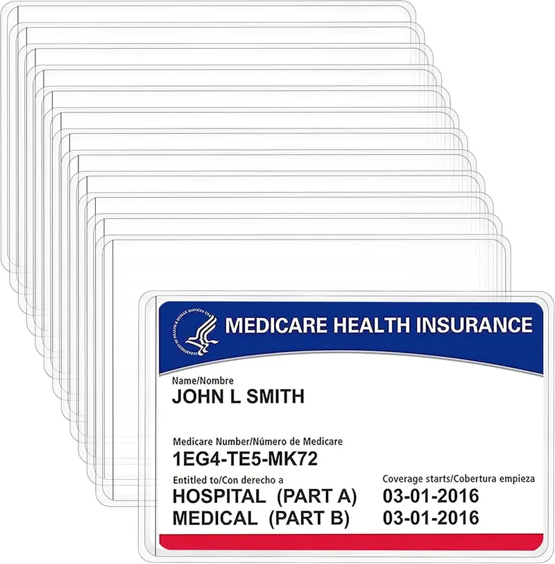 plastic sleeve for medicare card Amazon.com : MaxGear New Medicare Card Protector Sleeves, 12 Mil Clear PVC  Water-Resistant Card Sleeves for Social Security, Credit & Business Cards,  20 Pack : Office Products main image 0