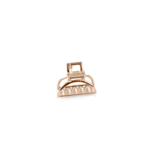 MINI METAL HAIR CLAW CLIP IN ROSE GOLD
