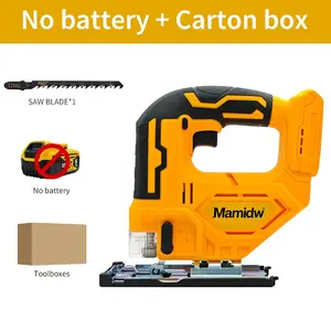 18V Brushless Jigsaw, Cordless Lithium Electric Saw, 45° Cut, LED Light, Woodworking Scroll Saw, Metal Cutting, Auto Repair, Household DIY, Compatible with DeWalt 20V Max Battery, Wood Cutting Machine, Cordless Handheld Saw