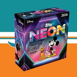 Topps 2026 Disney Neon Full Mega Box - 3 Exclusive Snow Cap Parallels