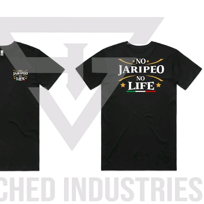 No Jaripeo - No Life T-shirt ( Black, Cotton, Casual)