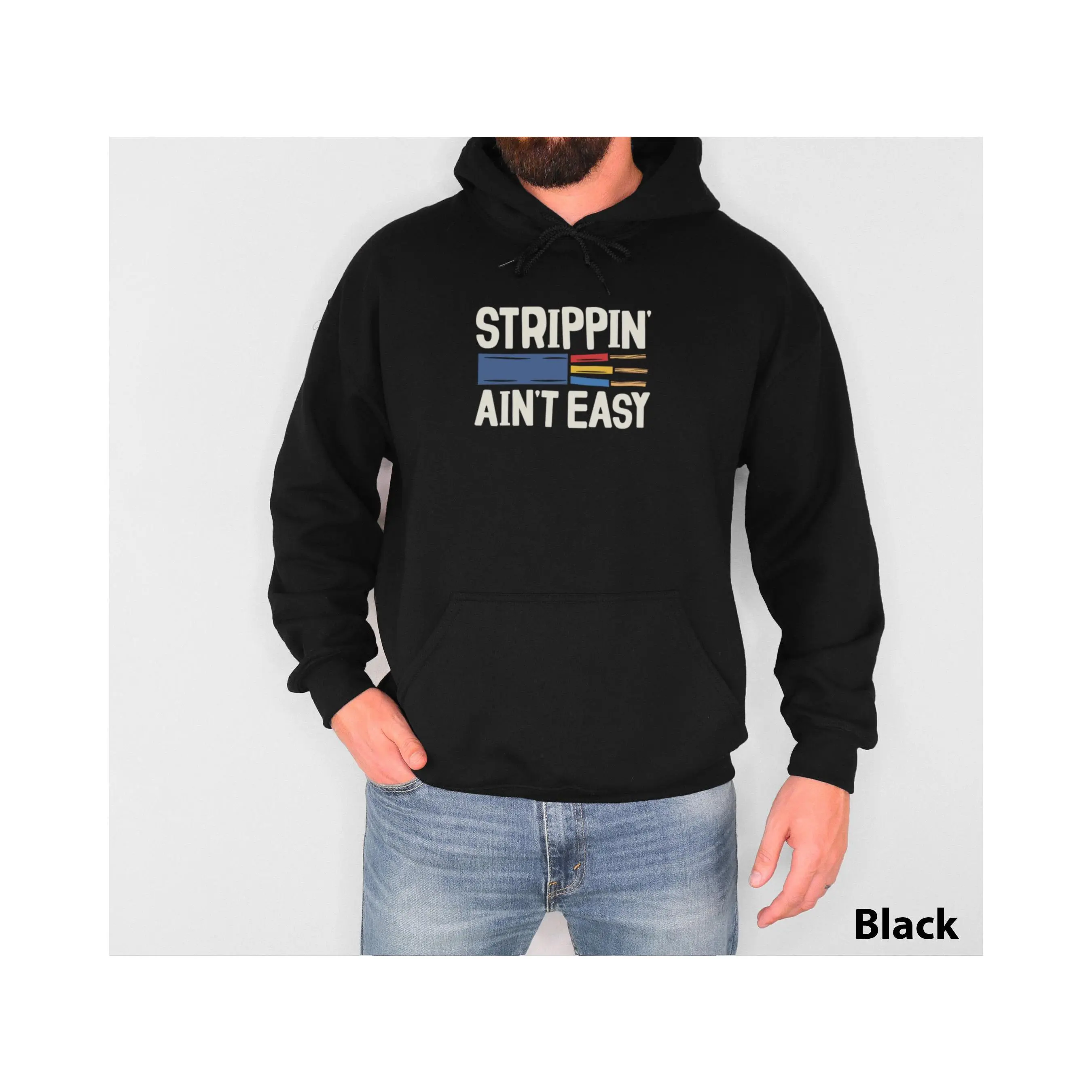 Stripping Ain't Easy Tee Funny Humor Electrician Shirt Funny Line Worker Gift For Him Gift For Dad Unisex Shirt WElect