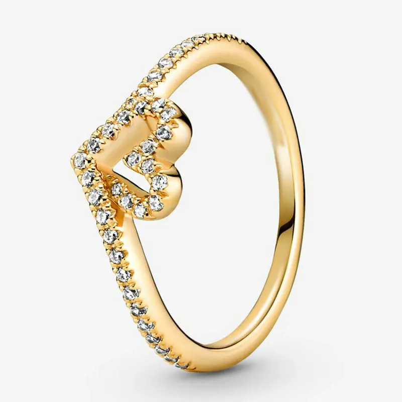 925 Sterling Silver Timeless Wish Sparkling Heart Ring,Fit Charm Necklaces,Woman Fashion Ring,Fashion Jewelry,Gift For Her