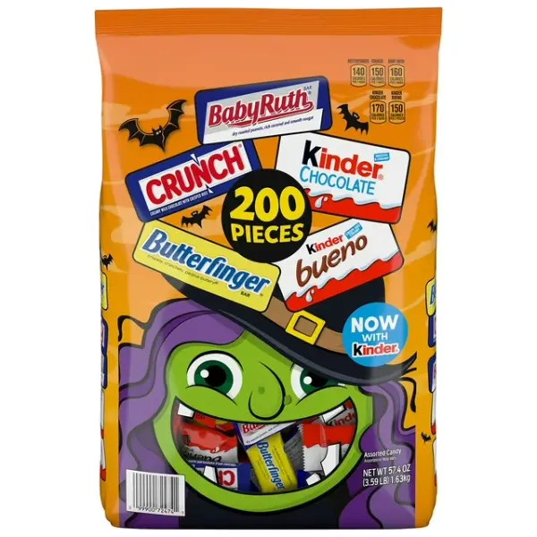 Ferrero Halloween Candy Variety Pack – 200 Pieces, Assorted Chocolate Treats