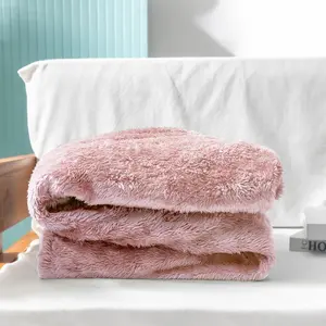 Plush Fuzzy Fleece Throw Blanket Extra Large, Super Soft, Fluffy and Warm Blankets for Couch, Bed, All Season Use (50x70 Inches, Pink)