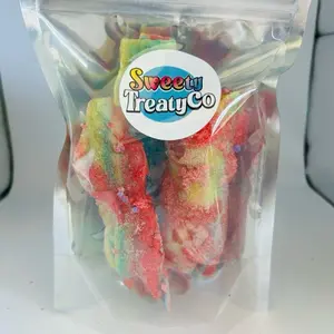 Sweety TreatyCo Cotton Candy Coated and Filled Fruit Rollups Sweet Snack Treats