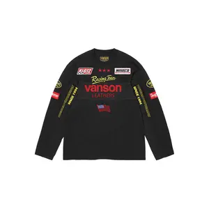 Vanson Leathers® L/S Top "SS26 - Black" SU27022