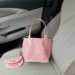Dog tooth pattern simple and elegant mini cute tote bag suitable for Women's daily use, commuting to work, outdoor camping, dating, shopping, Christmas gifts