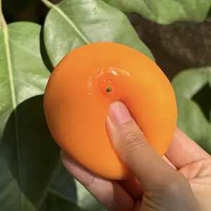 Mochichi Handmade ASMR Stress Ball, 1 Pc Sensory Fidget Toy, Cute Fruit Shape & Foodie Mash Squishy Toys