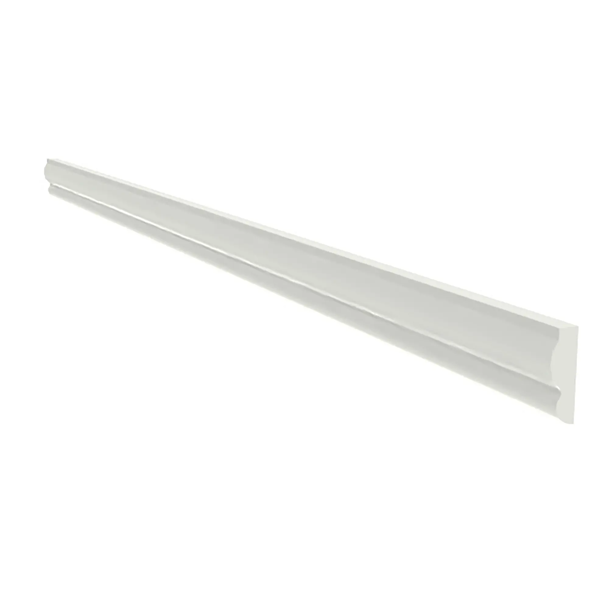 FixtureDisplays® 1.5 x 0.5 x 96" Premium MDF Top Molding Trim –Custom Length available, Paintable, White Primed, Designed to Pair with Crown Molding, Make to Order 90 Days  10253 x 50PK