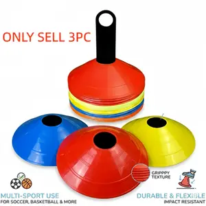 Football Training Marker Disc, Anti-Slip Round Terrain Pad, Basketball Badminton Obstacle Marker, Sports Training Equipment, Indoor Outdoor Use
