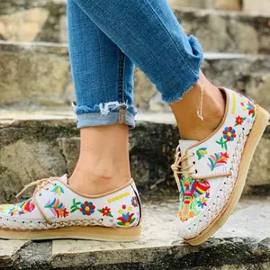 Huaraches Con Bordado Tenango Mexican Huaraches Sandal