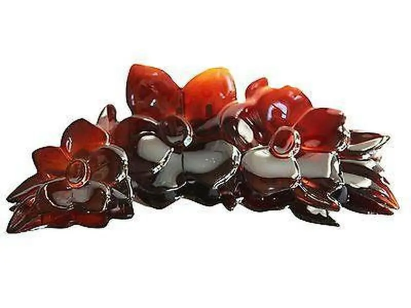 Parcelona French Extra Large Clementine Shell Cellulose Claw Jaw Hair Clip