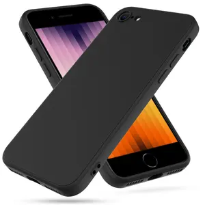 Liquid Silicone Phone Case for iPhone iPhone 7/8/SE 2020/SE 3 2022, Slim Shockproof Protective Cover, Anti-Fingerprint Scratch Resistant with Microfiber Lining Protector
