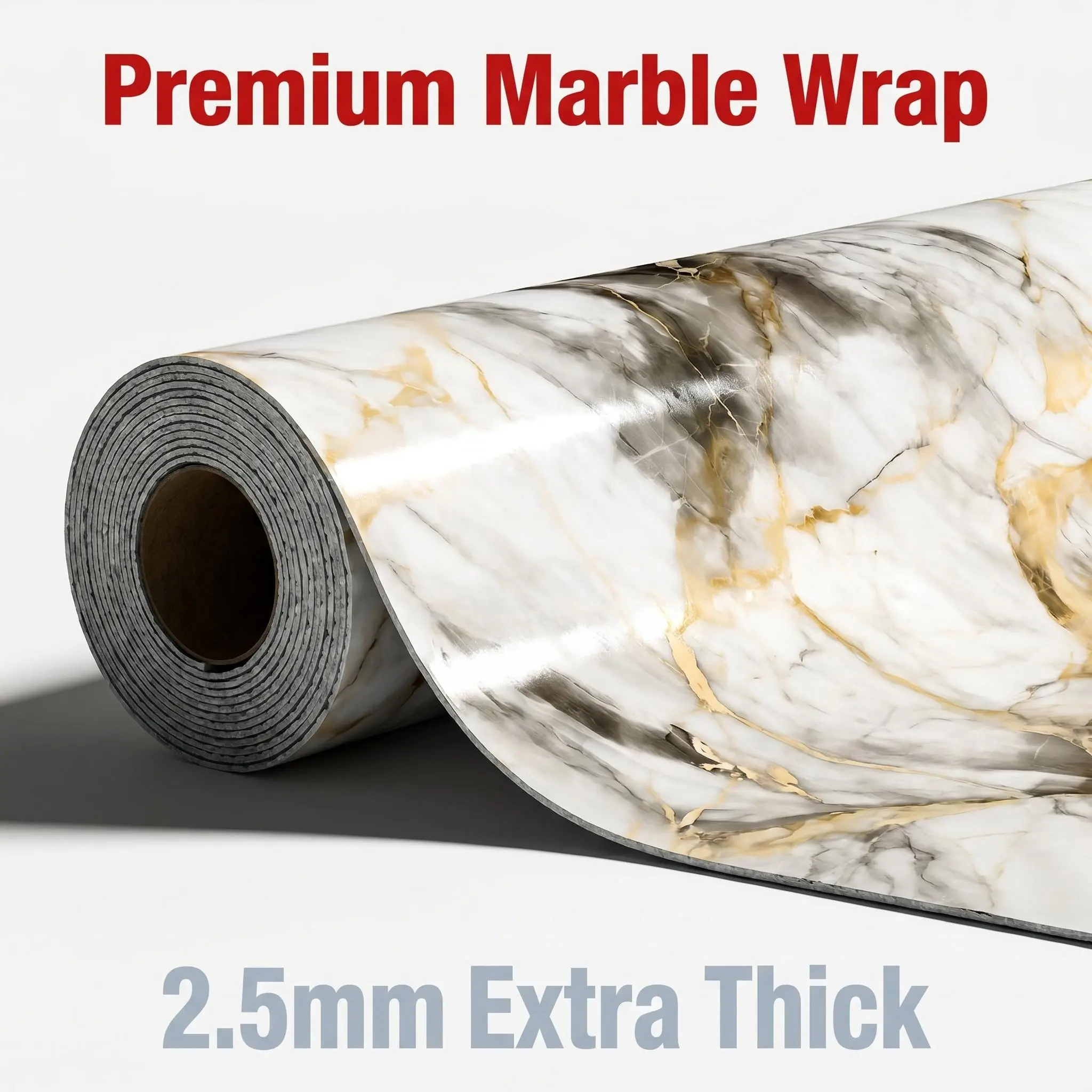 Marble Peel and Stick Wallpaper 15.75 in x 118.11 in for Living Room & Bedroom wall decor renovation hacks for renters