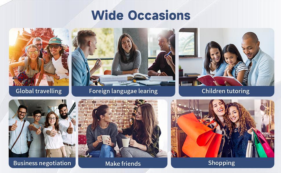 Offline Language AI Translator Device, 142 Languages Two Way Real-Time Voice Translation,D21 ChatGPT Instant Translator, Recording&Photo AI Translation for Business Learning Travel