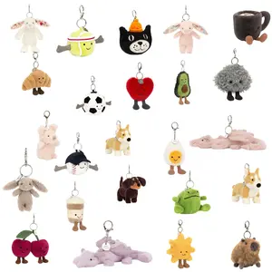 2026 Jellycat Cute Plush Keychain – Soft Mini Animal Bag Charm, TikTok Viral Aesthetic Accessory, Gift Idea