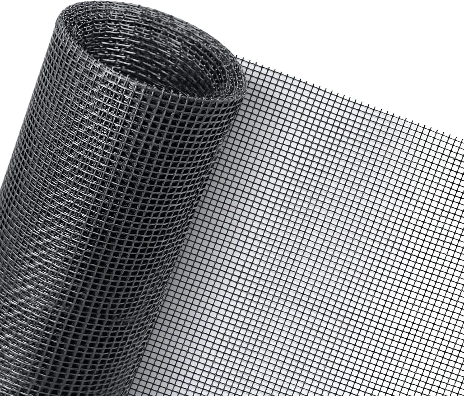 48" x 106" Adjustable Window Screens, DIY Custom Fiberglass Screen Mesh, Window Screen Replacement for Windows Doors and Patio Screens, Premium Pet Screen (Gray, 48" x 106")