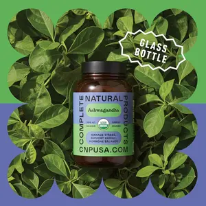 Organic Ashwagandha Capsules – USDA Organic, Non-GMO, Gluten-Free, Made in USA – 100 Plant-Based Veg Capsules