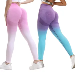 High Waist Seamless Butt Lifting Workout Leggings 2 Piece Set Stretchable Athletic Yoga Pants for Women Ideal for Gym Running & Fitness Activewear with Two Color Combo Choices