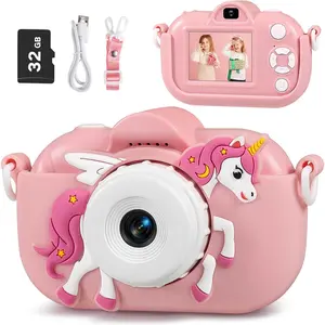 Kids HD Digital Camera Toddler Toys for Girls, 48MP 1080P Video Camera, Great Birthday Gifts for 3-12 Year Old Girls