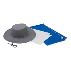 MISSION UPF50 Cooling Wide Brim Hat & 2 MAX+ Cooling Towels