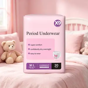 X9 Discreet for Sensitive SkinUnderwear, Period Underwear Disposable for Times Skin Protection,pads Dermatologically Tested, Fragrance-Free,adult sleep pants Maximum Absorbency, M/L Size, 20Count