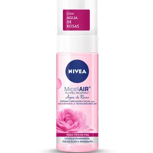 Nivea Agua de Rosas Face Wash 150ml - Foam Hydrating Facial Cleanser Daily Soothing