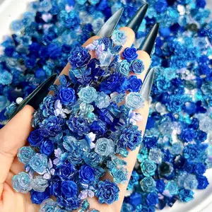 Star DIY Soft 3D Drillable Luminous Resin Flower Charms – Nail Art, DIY Bracelets & Phone Chains, Craft Decorations（Choose in Live）