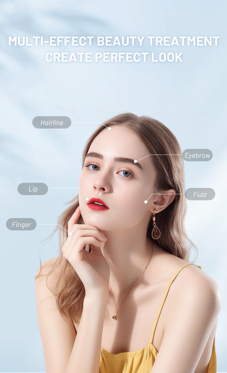 2 in 1 facial & eyebrow hair trimmer,Electric Eyebrow Trimmer, Lip Facial Body Hair Removal Tool, Facial Hair Care Tool, Electric Shaver Women, Eyebrow, Epilator Hair Remover#TikTokShopBacktoSchool