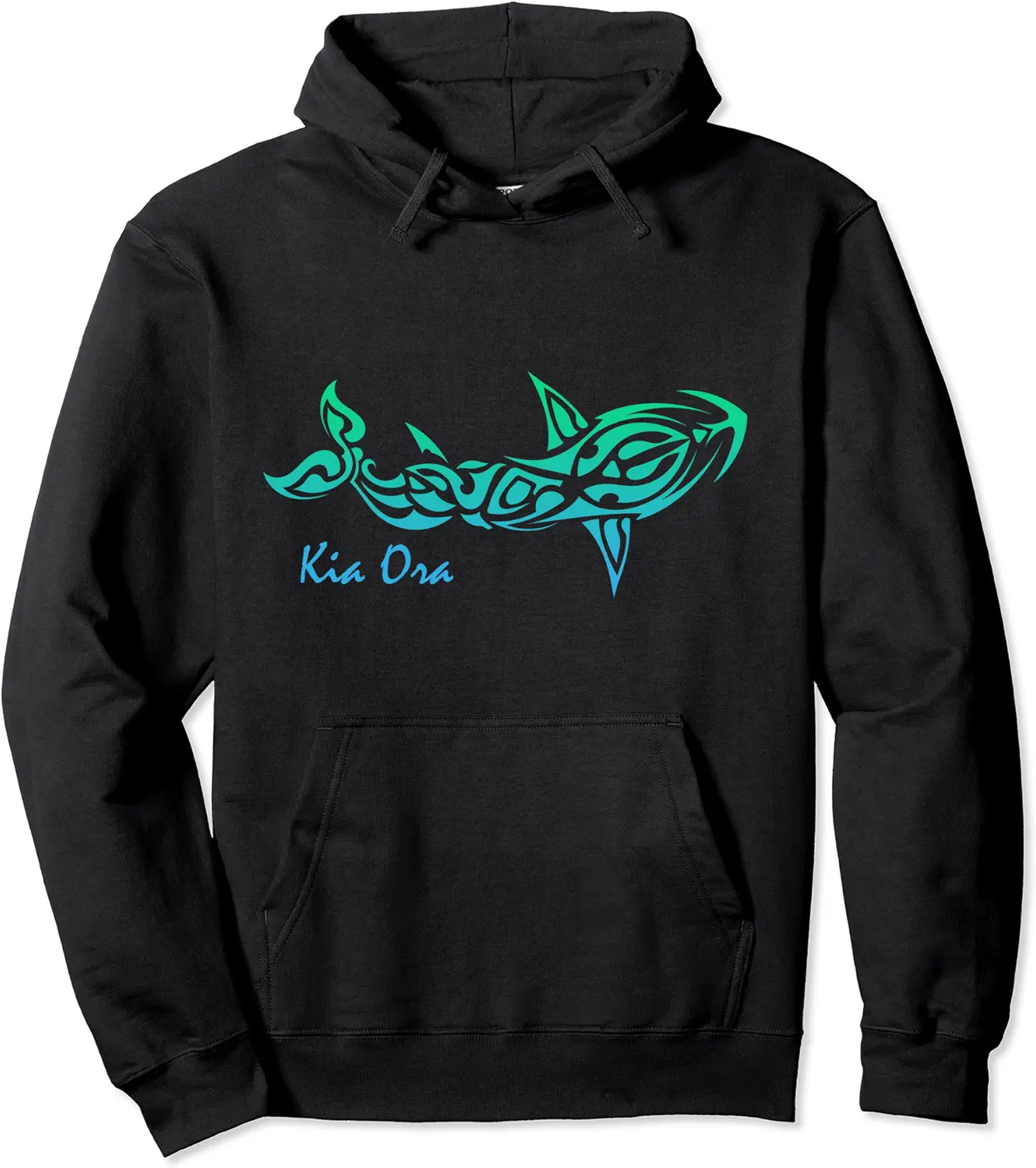 Shark Blue New Zealand Kia Ora Culture Symbol Haka Maori Dance Pullover Hoodie - Jessicabal Shop 78B09CL58GT3