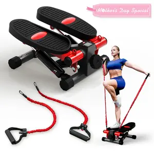 HARISON Mini Stepper for Exercise with Enhanced Resistance Bands, 330lbs Capacity, Aerobic Exercise Stepper Machine Full Body Workout Stair Stepping (TKHR-349)Gifts for Mom