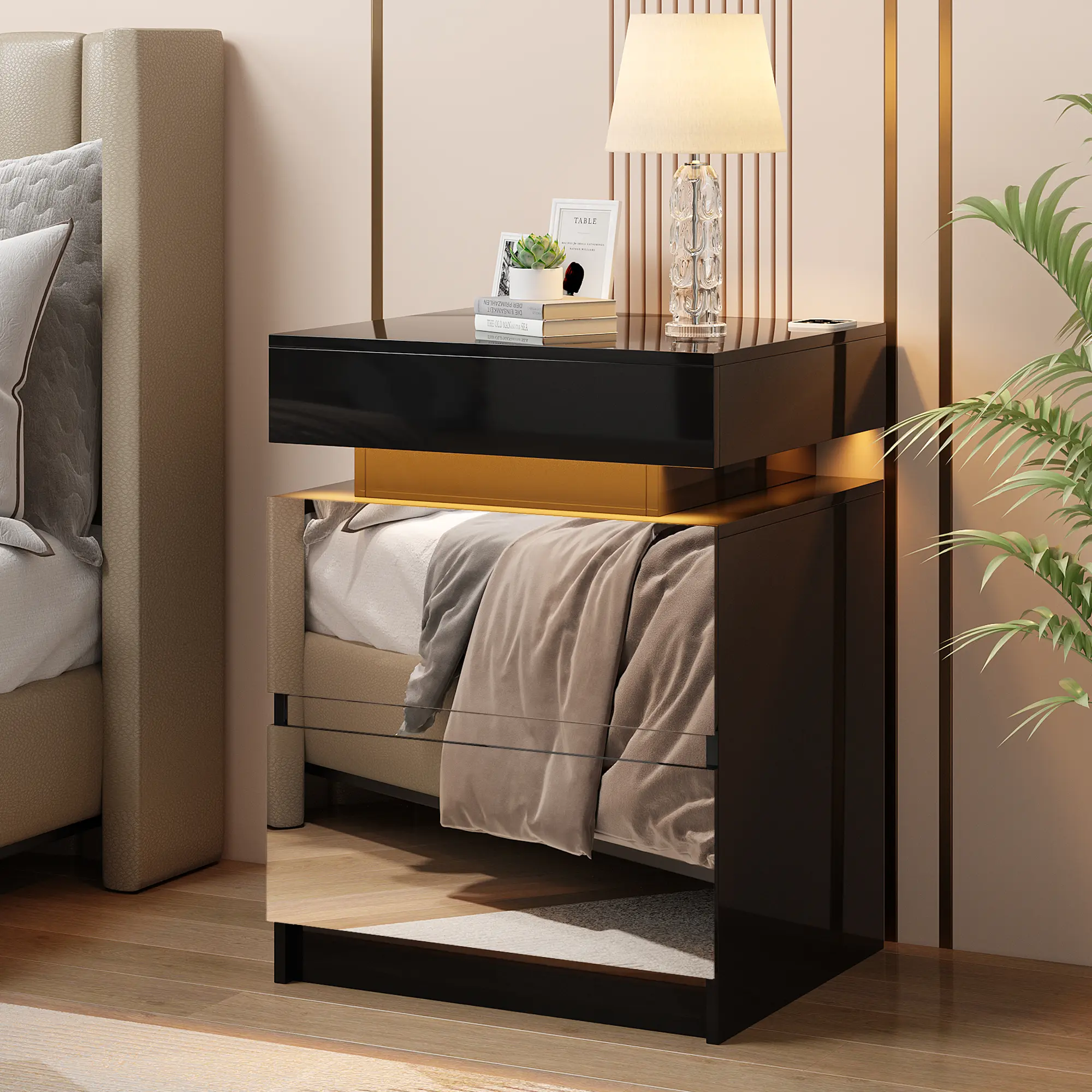 black with mirror（magnetic key）