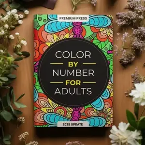 Adult Coloring Book Set, 75 Vibrant Pages for Stress Relief & Relaxation, Ideal for Gifting, Durable Design, Perfect for Creative Minds