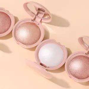 2-Piece Set, 10g Large Capacity Pearl Shimmer Palette + Pointed Brush Blending Kit, Glow Seeker Highlighter, Makeup Essentials for Flawless Finish