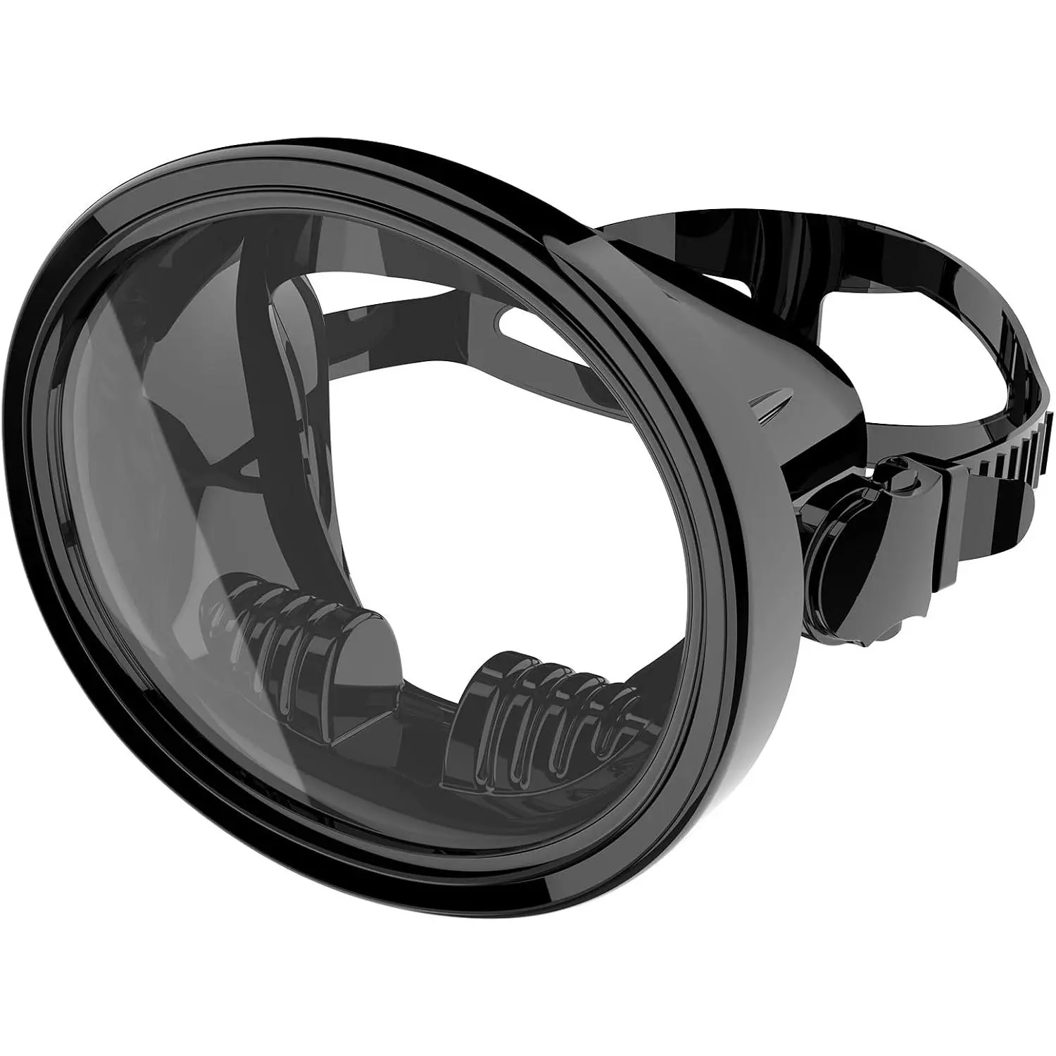 Diving Mask Scuba Mask Spearfishing Mask Freediving Water Mask Tempered Glass Oval HD Anti-Fog Scuba Goggles for Adults
