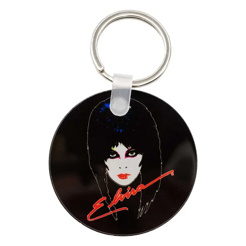 Elvira 80s Round Acrylic Keychain