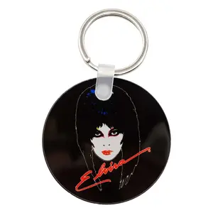 Elvira 80s Round Acrylic Keychain