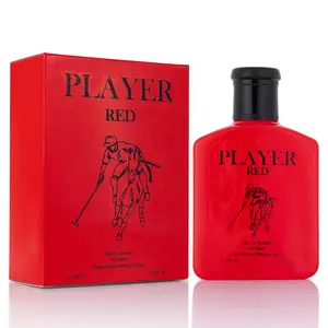 NOVOGLOW Player Red for Men Eau de Toilette 3.4 oz / 100ml Bold & Energetic Cologne with Grapefruit Saffron & Coffee Notes