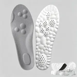 4D Cushion Insoles 4D Air Cloud Tech Ultra Soft Superior Comfort Foot Inserts for All Day Support Acupressure Massage Foam Insoles