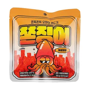 JJONCHELIN Korean Spicy Sweet Squid Jerky Strips 50g - Savory Seafood Snack