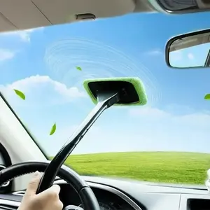 Car Front Windshield Cleaning Fog Dust Removal Tool Brush, Window Cleaner Scraper, Anti-Fog Brush for Car Windows, Car Cleaning Supplies, Auto Detailing Supplies