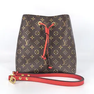 Pre-owned Louis Vuitton Canvas Tote Bags Coquelicot Monogram Neonoe Bag BF00251