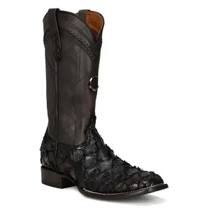 Cuadra Mens Pirarucu Boots - Black CU787