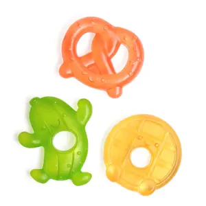 Cutie Coolers™ Teething Relief Set - 3 Pack Water-Filled Teethers with Textured Sides for Soothing Sore Gums