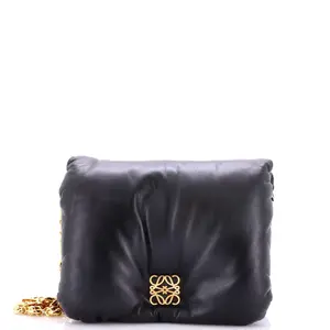 Pre-owned Loewe Leather Shoulder Bags Goya Puffer Bag Medium by Rebag