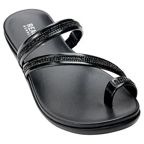 Kenneth Cole Reaction Gia Rhinestone-Embellished Slip-On Sandal