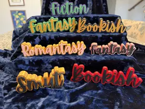 Bookshelf Genre Shelf Sitters - Book Shelf Decor