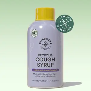 Kids Nighttime Honey Cough Syrup with Melatonin and Propolis Immune Healthcare