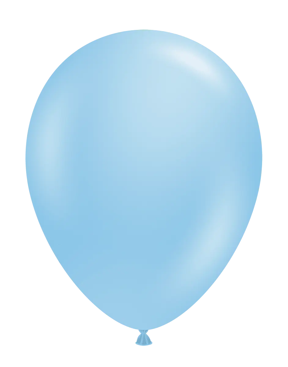 TUFTEX Designer Biodegradable Blue Blow Up Balloons - 11 in., 100 Pieces, No See Through for Birthday Party, Balloon Decor & Home Supplies